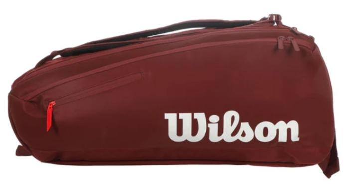 Wilson Defyer V1 9er Schlägertasche - weinrot
